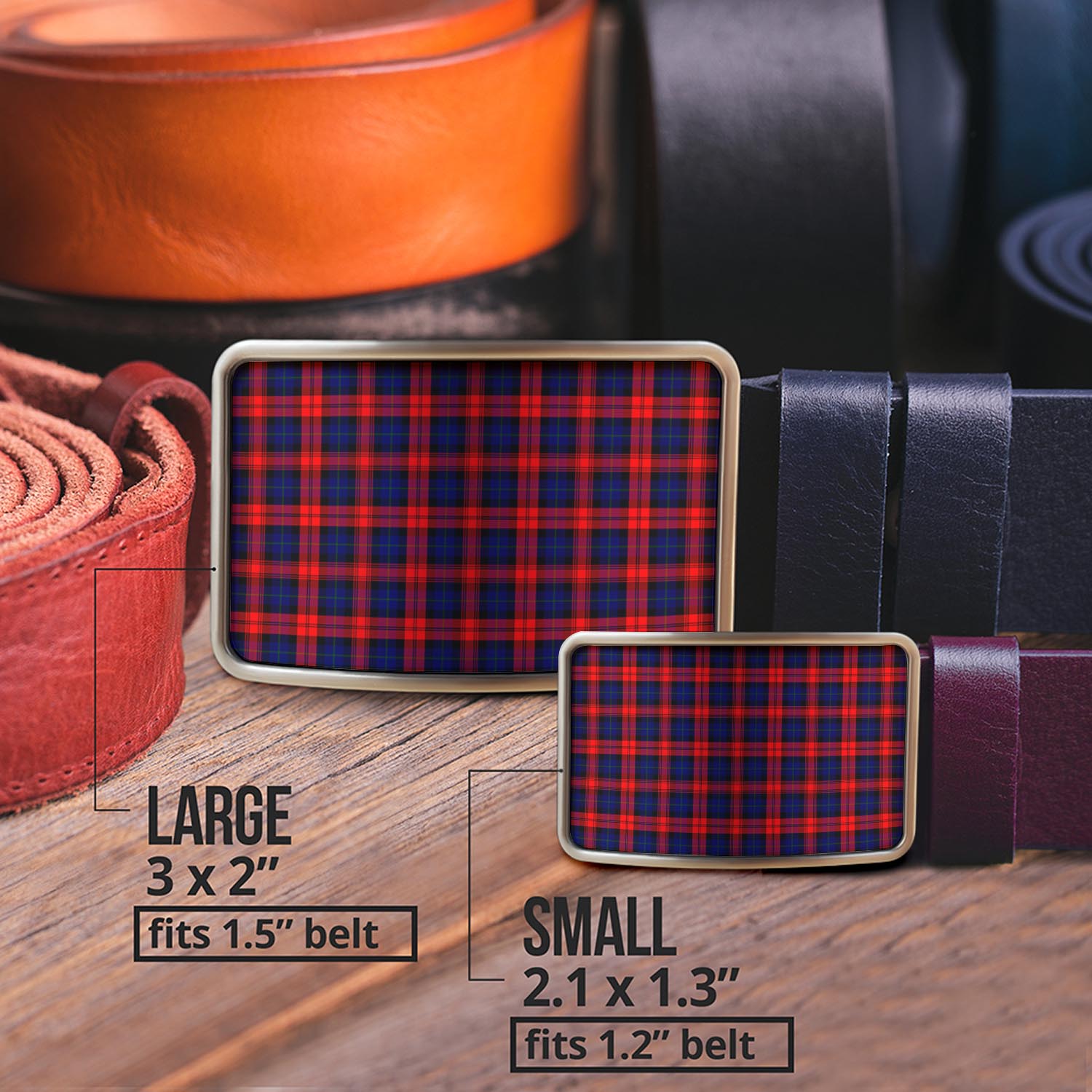 MacLachlan Modern Tartan Belt Buckles - Tartanvibesclothing