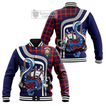 MacLachlan Modern Tartan Baseball Jacket with Epic Bagpipe Style