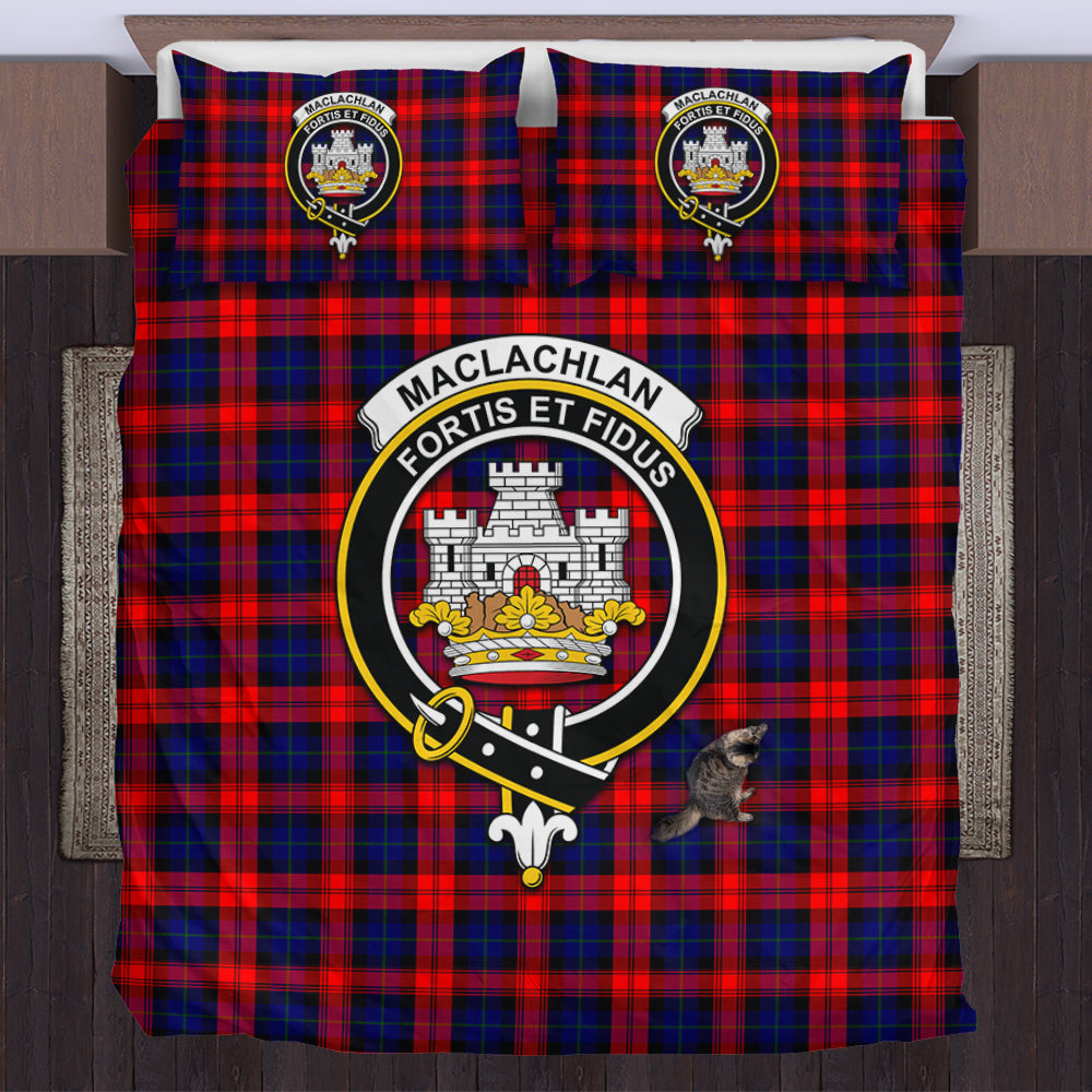 MacLachlan Modern Tartan Bedding Set with Family Crest US Bedding Set - Tartan Vibes Clothing