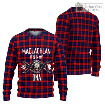 MacLachlan Modern Tartan Ugly Sweater with Family Crest DNA In Me Style