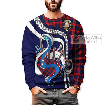 MacLachlan Modern Tartan Sweatshirt with Epic Bagpipe Style