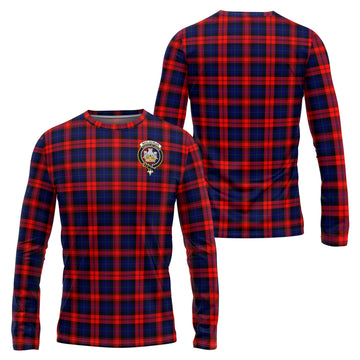 MacLachlan Modern Tartan Long Sleeve T-Shirt with Family Crest