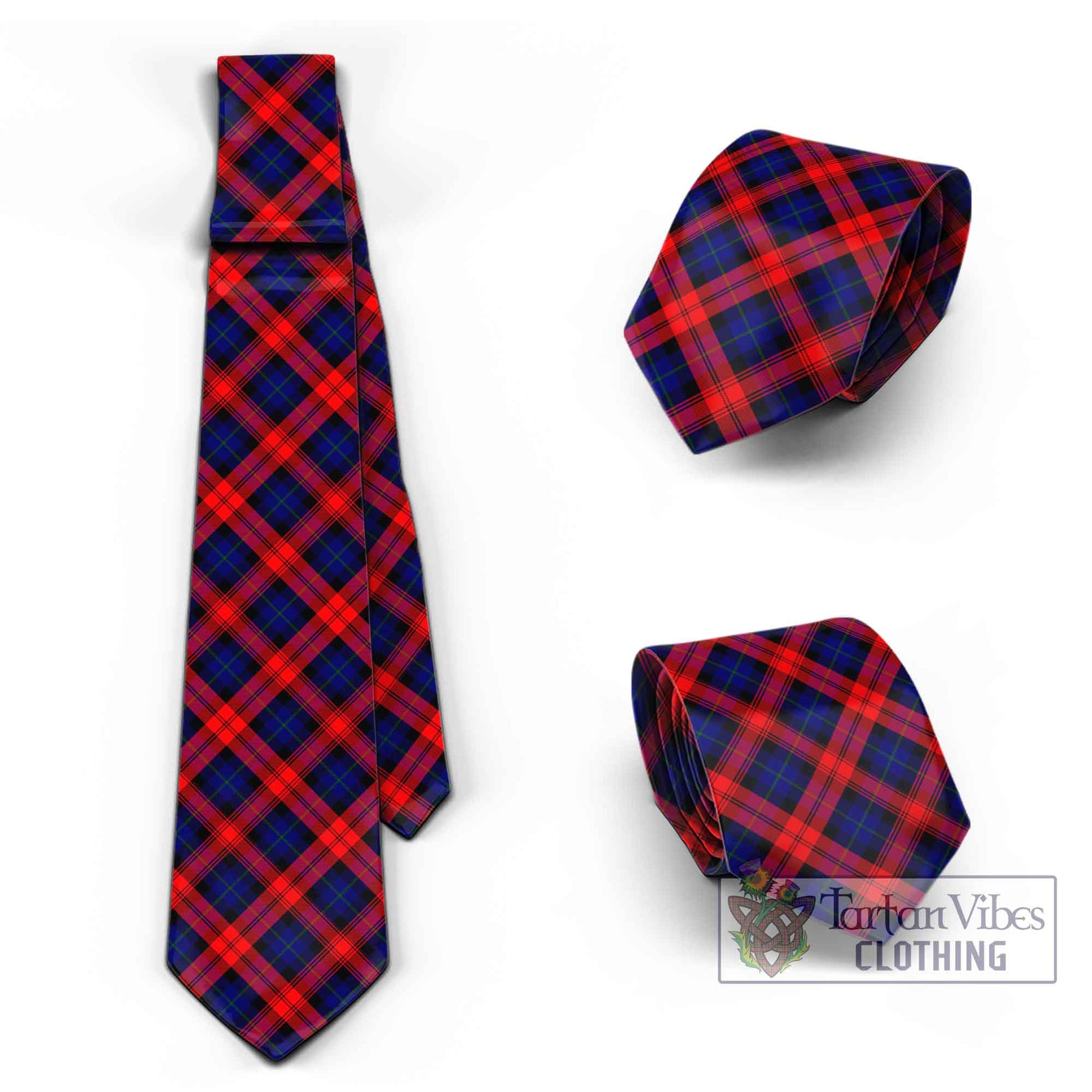 Tartan Vibes Clothing MacLachlan Modern Tartan Classic Necktie Cross Style