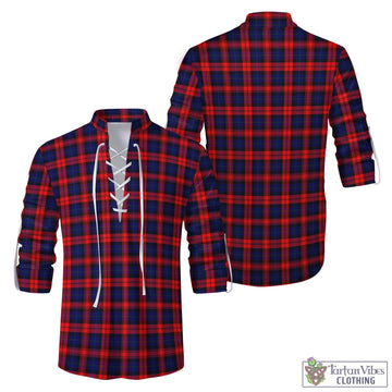 MacLachlan Modern Tartan Men's Scottish Traditional Jacobite Ghillie Kilt Shirt