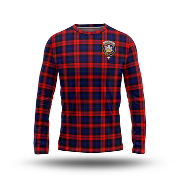 MacLachlan Modern Tartan Long Sleeve T-Shirt with Family Crest