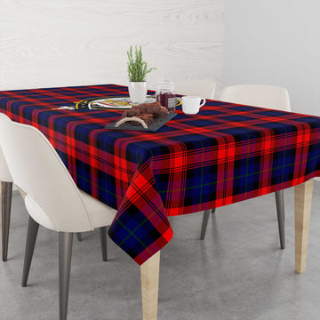 MacLachlan Modern Tartan Tablecloth with Family Crest