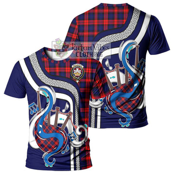 MacLachlan Modern Tartan T-Shirt with Epic Bagpipe Style