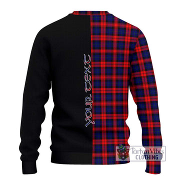 MacLachlan Modern Tartan Ugly Sweater with Family Crest and Half Of Me Style