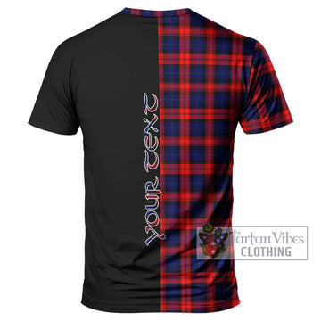 MacLachlan Modern Tartan T-Shirt with Family Crest and Half Of Me Style