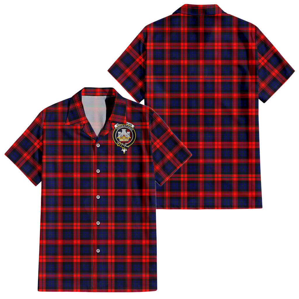 maclachlan-modern-tartan-short-sleeve-button-down-shirt-with-family-crest