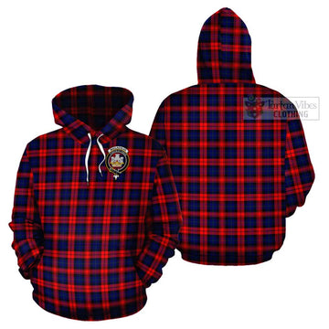 MacLachlan Modern Tartan Cotton Hoodie with Family Crest