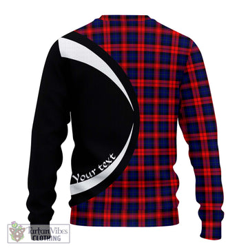 MacLachlan Modern Tartan Ugly Sweater with Family Crest Circle Style