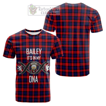 MacLachlan Modern Tartan Cotton T-shirt with Family Crest DNA In Me Style