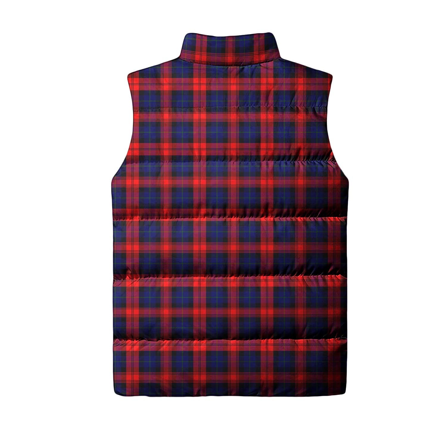MacLachlan Modern Tartan Sleeveless Puffer Jacket with Family Crest - Tartanvibesclothing