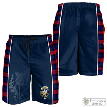 MacLachlan Modern Tartan Men's Shorts with Family Crest and Scottish Thistle Vibes Sport Style