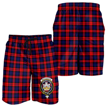 MacLachlan Modern Tartan Mens Shorts with Family Crest