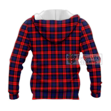 MacLachlan Modern Tartan Knitted Hoodie with Family Crest DNA In Me Style