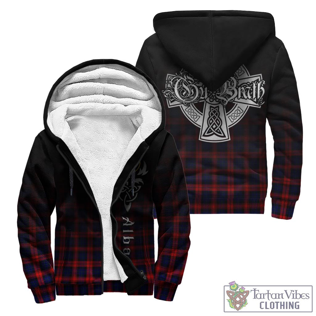 Tartan Vibes Clothing MacLachlan Modern Tartan Sherpa Hoodie Featuring Alba Gu Brath Family Crest Celtic Inspired