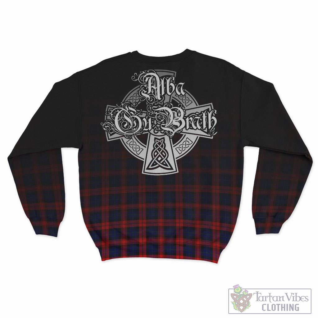 Tartan Vibes Clothing MacLachlan Modern Tartan Sweatshirt Featuring Alba Gu Brath Family Crest Celtic Inspired