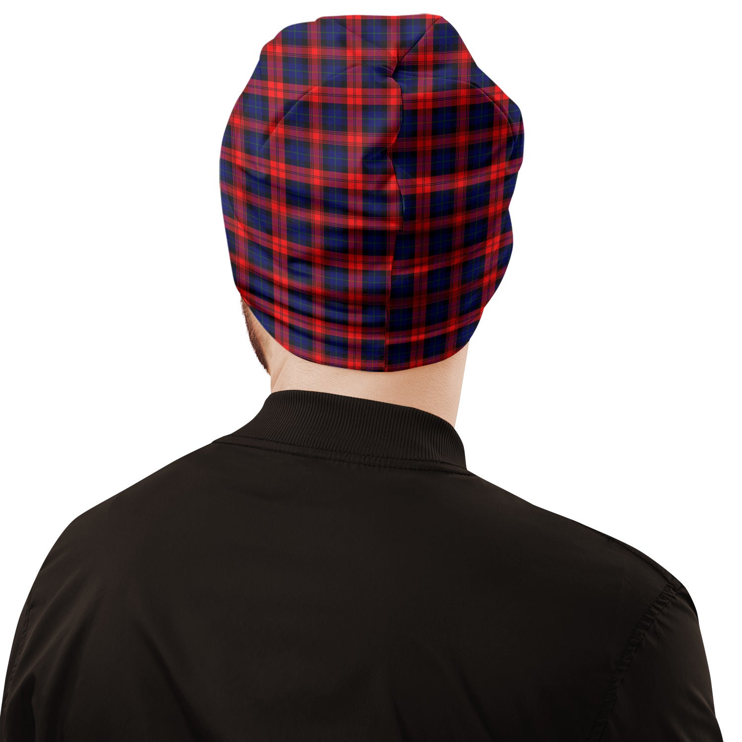 MacLachlan Modern Tartan Beanies Hat with Family Crest - Tartan Vibes Clothing