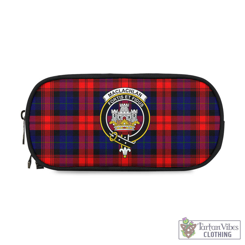 Tartan Vibes Clothing MacLachlan Modern Tartan Pen and Pencil Case with Family Crest
