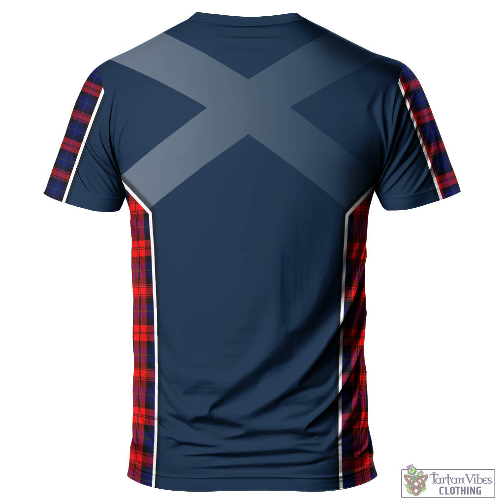 Tartan Vibes Clothing MacLachlan Modern Tartan T-Shirt with Family Crest and Lion Rampant Vibes Sport Style