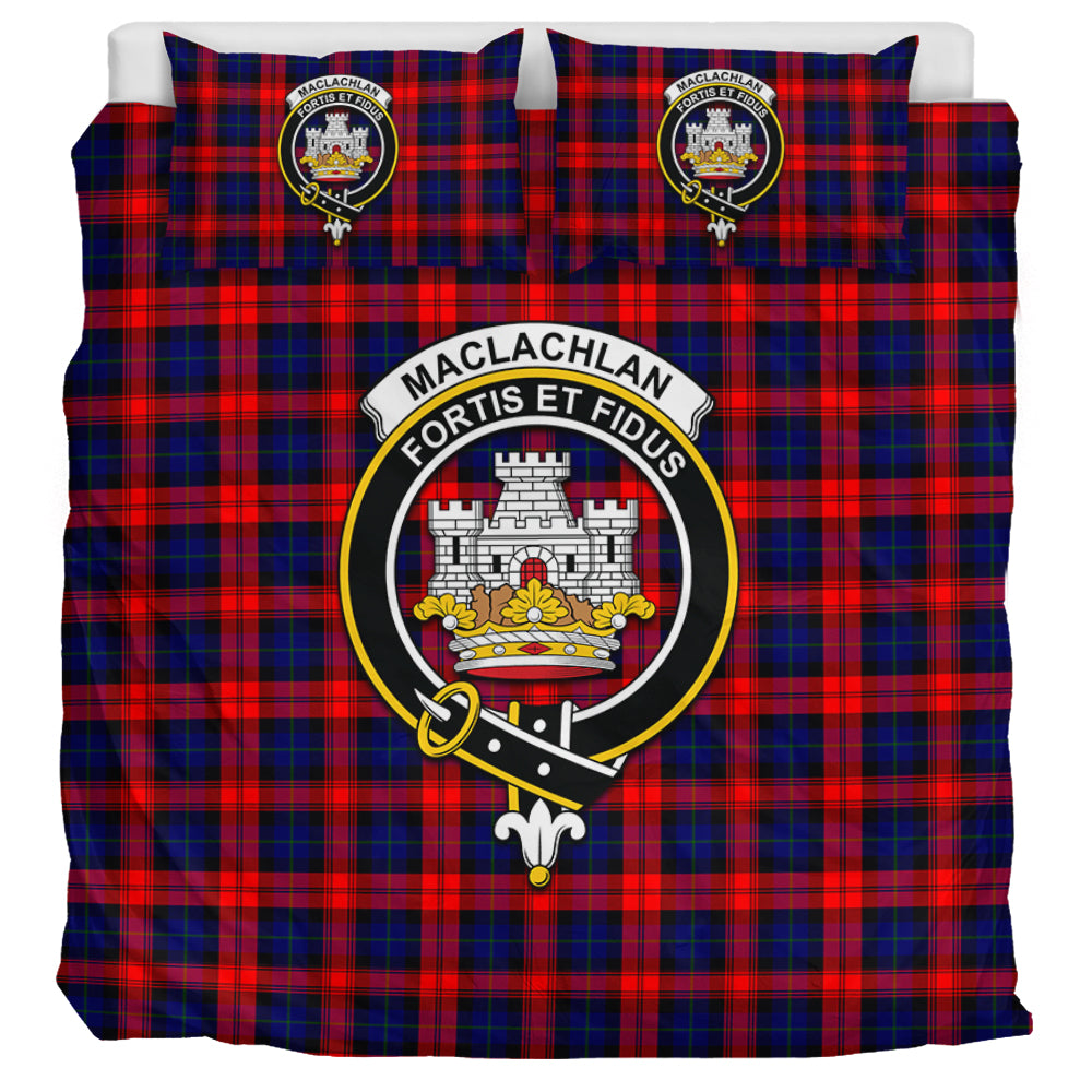 MacLachlan Modern Tartan Bedding Set with Family Crest UK Bedding Set UK Super King 104*94 inch - Tartan Vibes Clothing