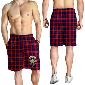 MacLachlan Modern Tartan Mens Shorts with Family Crest