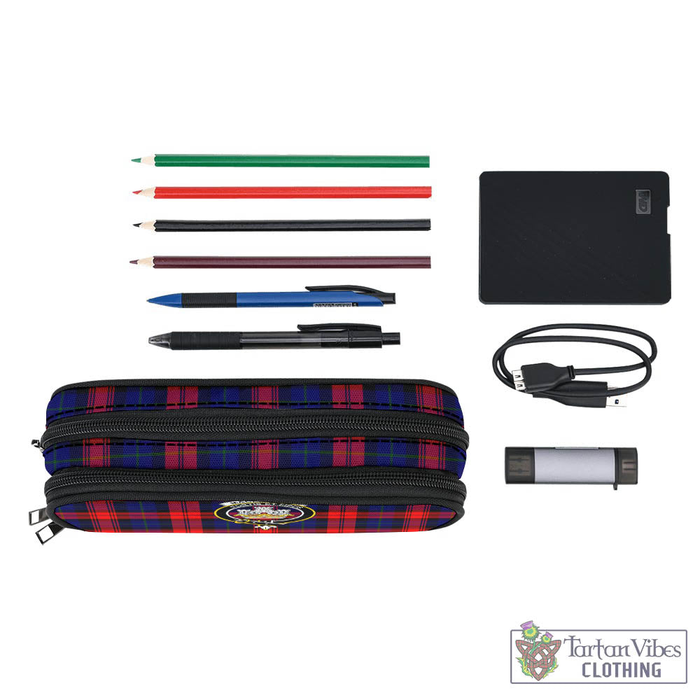 Tartan Vibes Clothing MacLachlan Modern Tartan Pen and Pencil Case with Family Crest
