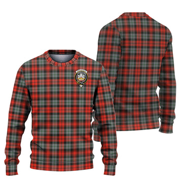 MacLachlan Weathered Tartan Ugly Sweater with Family Crest