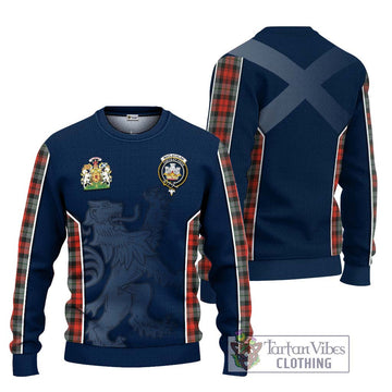 MacLachlan Weathered Tartan Ugly Sweater with Family Crest and Lion Rampant Vibes Sport Style