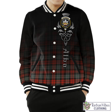 MacLachlan Weathered Tartan Baseball Jacket Featuring Alba Gu Brath Family Crest Celtic Inspired