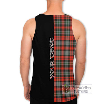 MacLachlan Weathered Tartan Men's Tank Top with Family Crest and Half Of Me Style