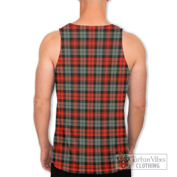 MacLachlan Weathered Tartan Men's Tank Top with Family Crest DNA In Me Style