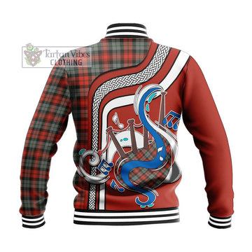 MacLachlan Weathered Tartan Baseball Jacket with Epic Bagpipe Style