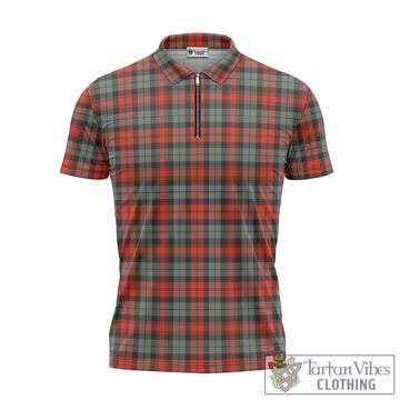 MacLachlan Weathered Tartan Zipper Polo Shirt