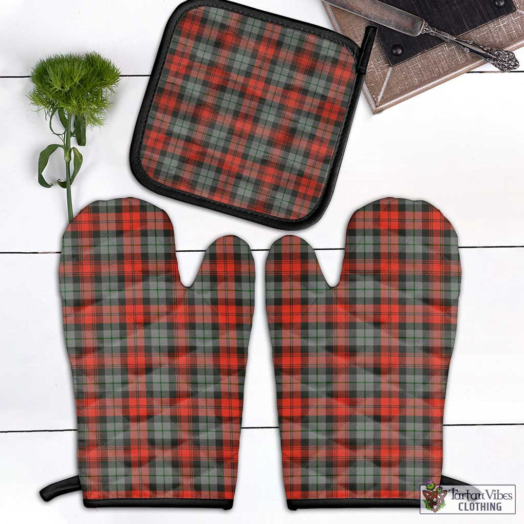 MacLachlan Weathered Tartan Combo Oven Mitt & Pot-Holder Combo 1 Oven Mitt & 1 Pot-Holder Black - Tartan Vibes Clothing