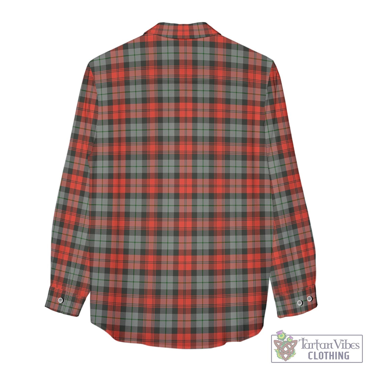 Tartan Vibes Clothing MacLachlan Weathered Tartan Womens Casual Shirt with Family Crest