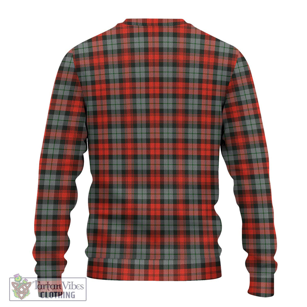 MacLachlan Weathered Tartan Knitted Sweater with Family Crest DNA In Me Style - Tartanvibesclothing Shop