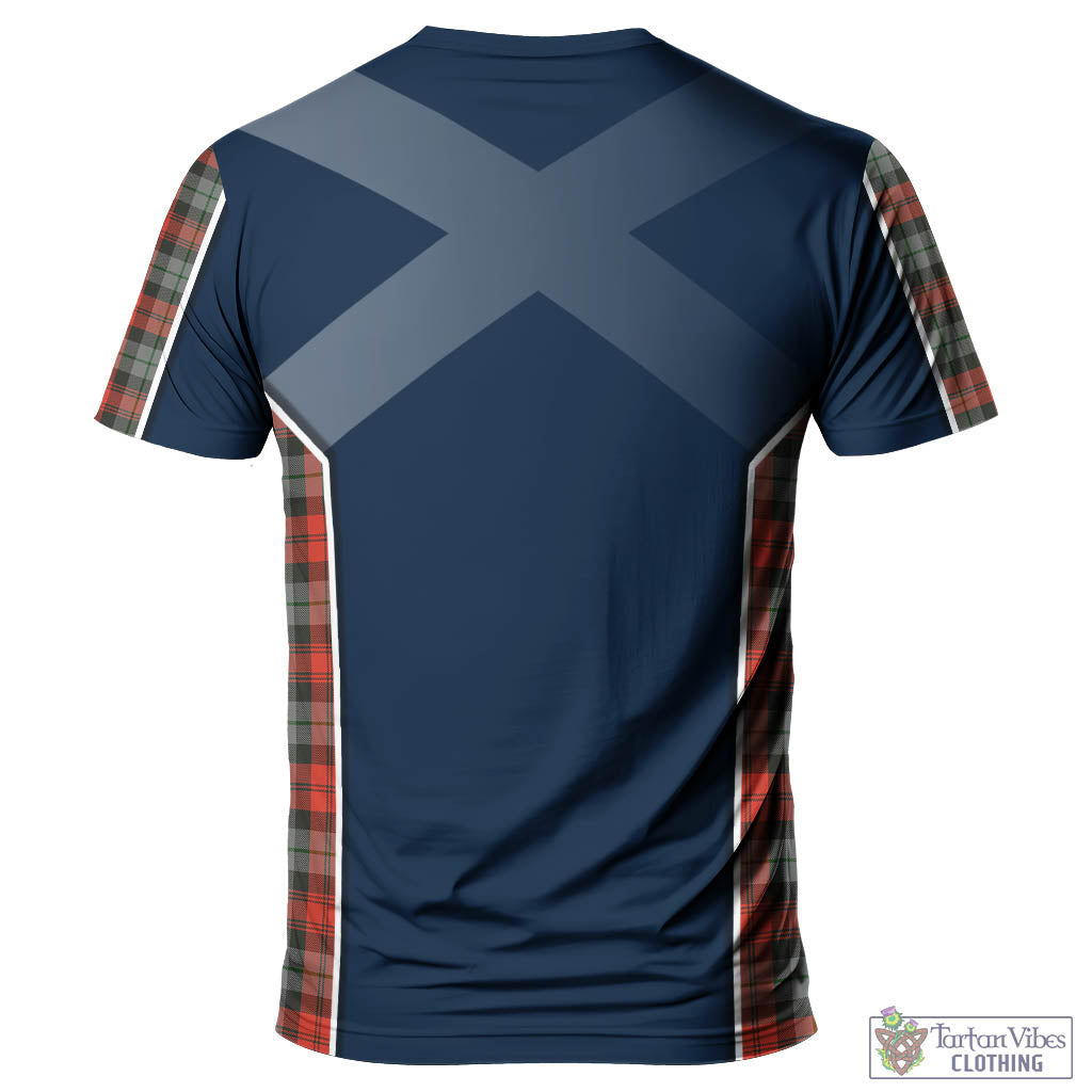 Tartan Vibes Clothing MacLachlan Weathered Tartan T-Shirt with Family Crest and Lion Rampant Vibes Sport Style