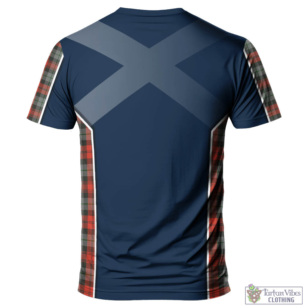 Tartan Vibes Clothing MacLachlan Weathered Tartan T-Shirt with Family Crest and Scottish Thistle Vibes Sport Style