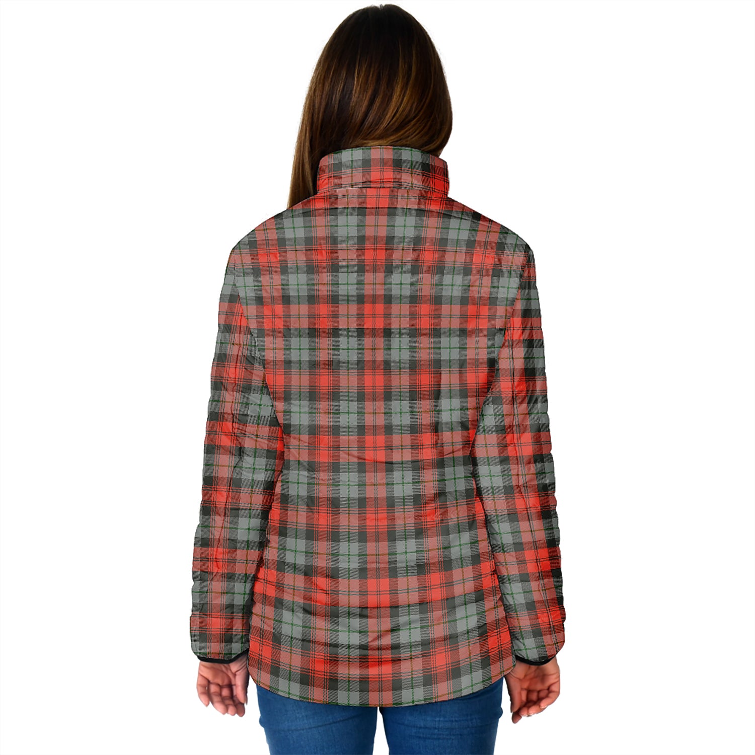 MacLachlan Weathered Tartan Padded Jacket with Family Crest - Tartan Vibes Clothing