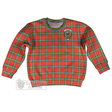 MacLaine (McLaine) Tartan Kid Ugly Sweater with Family Crest