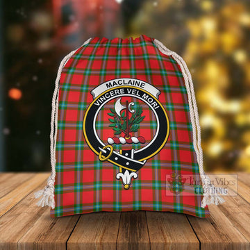 MacLaine (McLaine) Tartan Christmas Santa's Bag with Family Crest