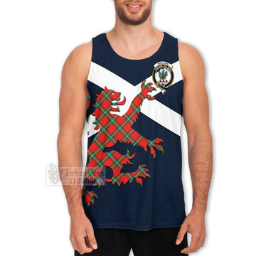 MacLaine (McLaine) Tartan Lion Rampant Men's Tank Top  Proudly Display Your Heritage with Alba Gu Brath and Clan Name