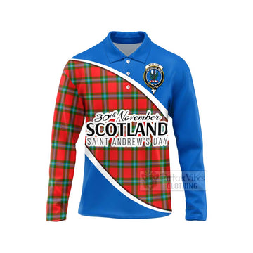 MacLaine (McLaine) Family Crest Tartan Long Sleeve Polo Shirt Celebrate Saint Andrew's Day in Style