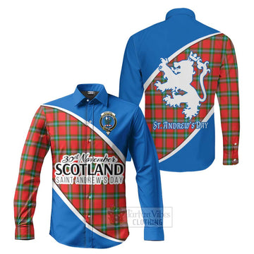 MacLaine (McLaine) Family Crest Tartan Long Sleeve Button Shirt Celebrate Saint Andrew's Day in Style