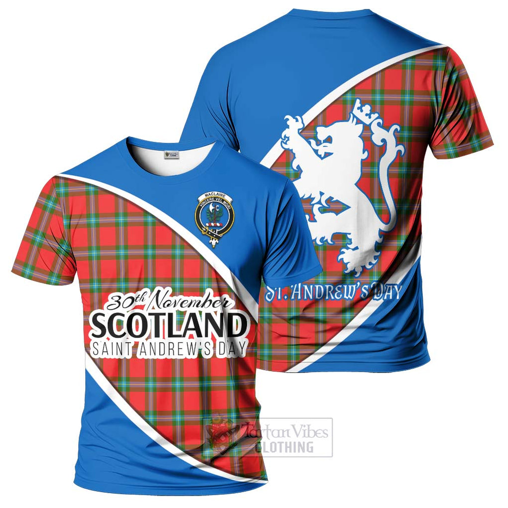 Tartan Vibes Clothing MacLaine (McLaine) Family Crest Tartan T-Shirt Celebrate Saint Andrew's Day in Style