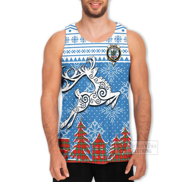 MacLaine (McLaine) Clan Christmas Men's Tank Top Celtic Reindeer Style