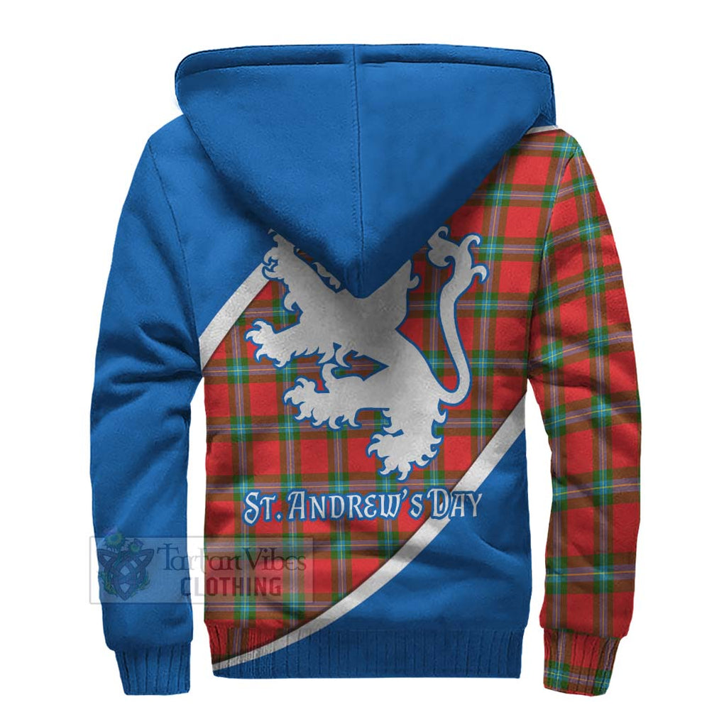 Tartan Vibes Clothing MacLaine (McLaine) Family Crest Tartan Sherpa Hoodie Celebrate Saint Andrew's Day in Style